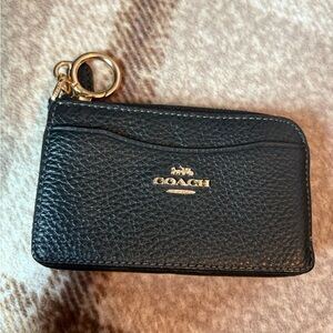 Coach zip keychain wallet